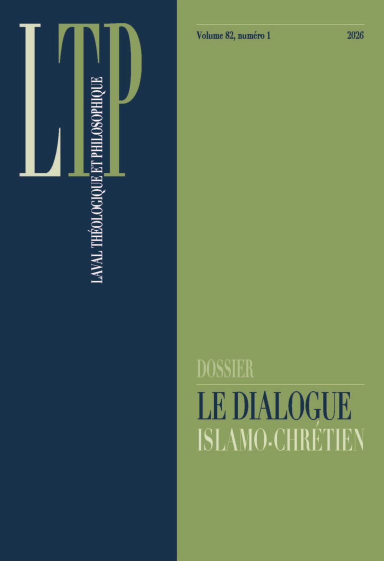 Laval théologique et philosophique