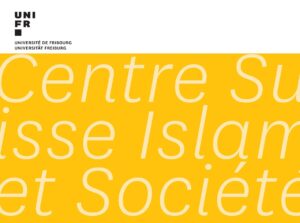 Logo de l'Université de Fribourg et nom du Centre suisse islam et société, d'après la couverture du rapport annuel 2025 du CSIS